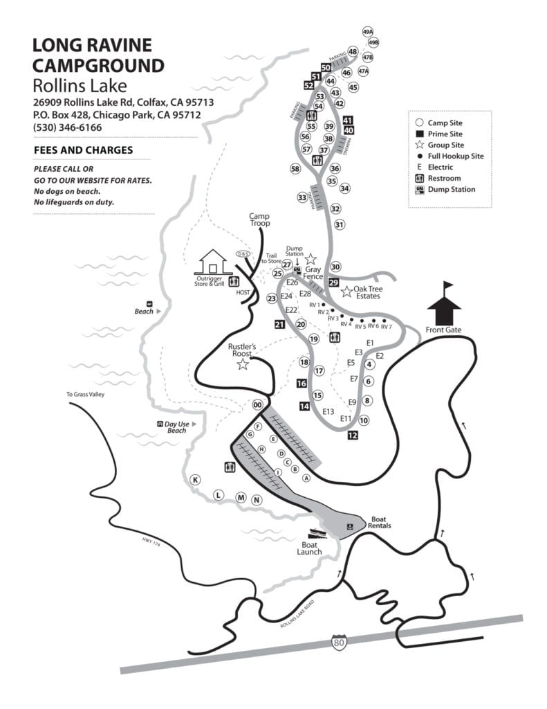 Long Ravine Park Map | NID Recreation